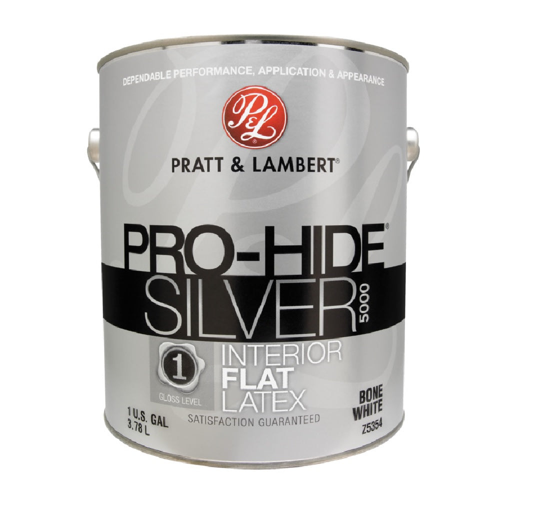 Pratt & Lambert 0000Z5354-16 Pro-Hide Silver 5000 Interior Paint, 1 Gallon