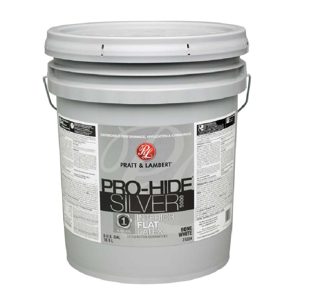 Pratt & Lambert 0000Z5354-20 Pro-Hide Silver 5000 Interior Paint, 5 Gallon