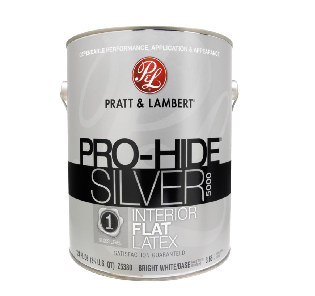 Pratt & Lambert 0000Z5380-16 Pro-Hide Silver 5000 Interior Paint, 1 Gallon