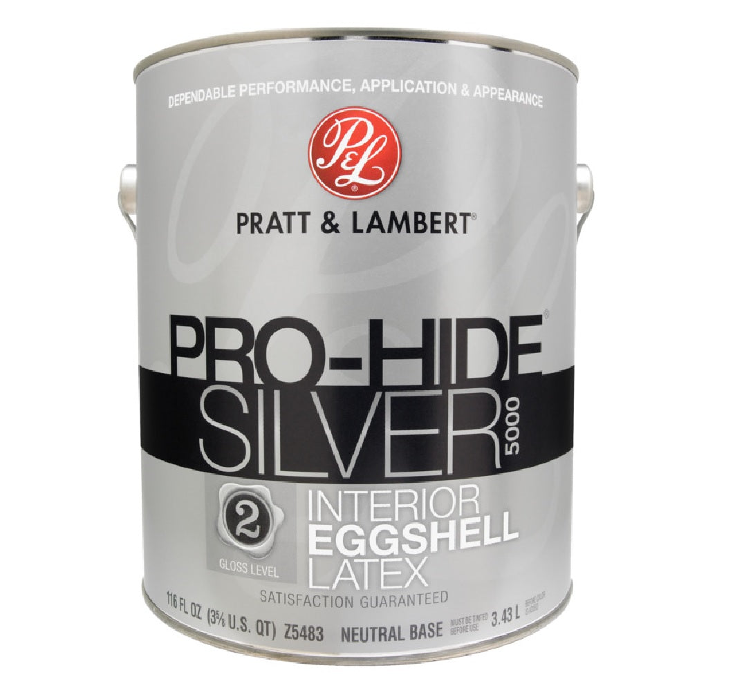 Pratt & Lambert 0000Z5483-16 Pro-Hide Silver 5000 Interior Paint, 1 Gallon