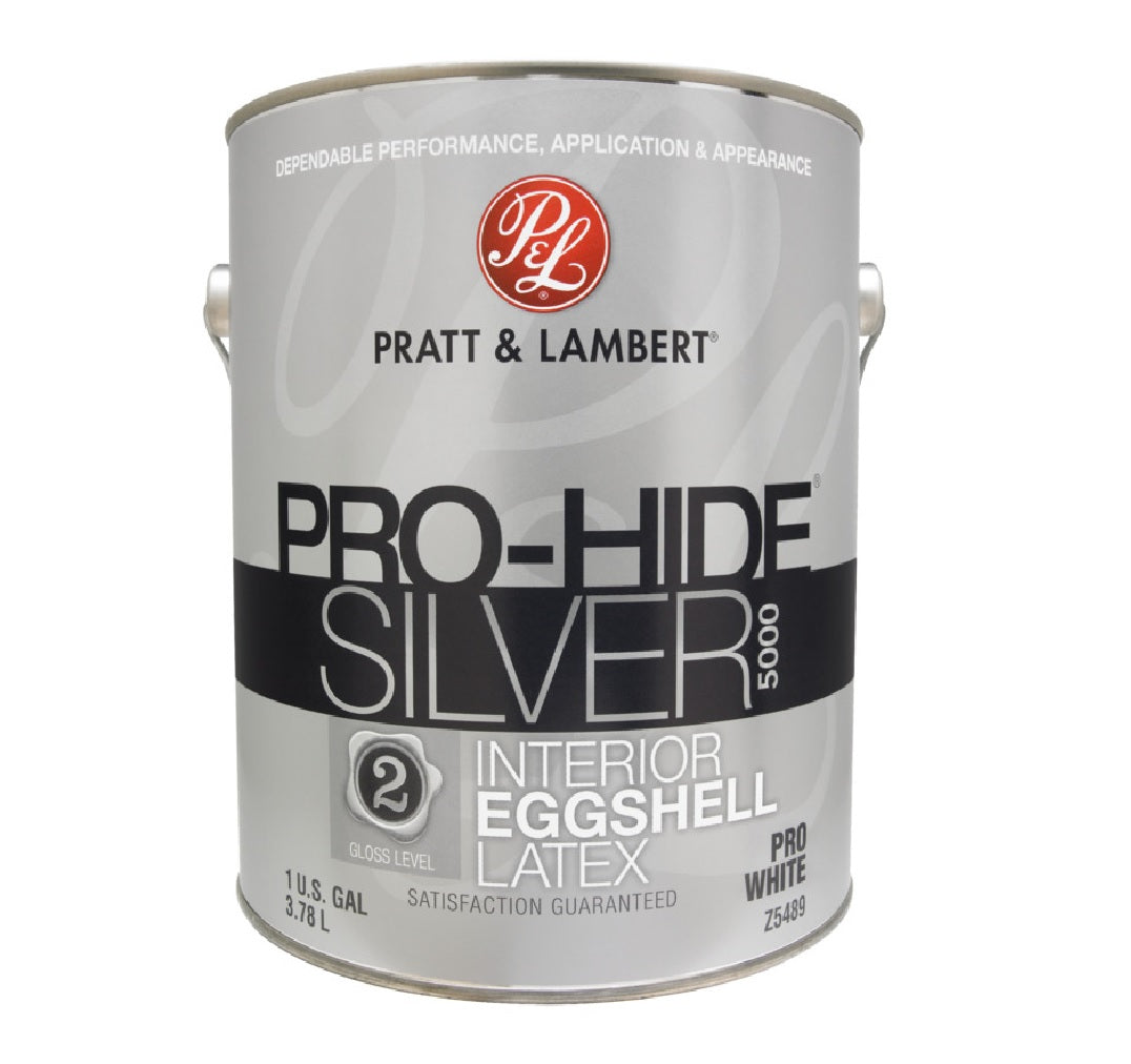 Pratt & Lambert 0000Z5489-16 Pro-Hide Silver 5000 Interior Paint, 1 Gallon