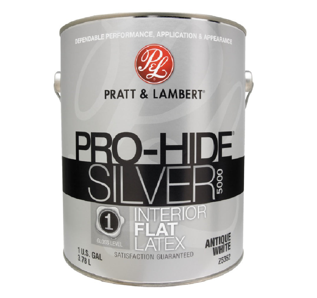 Pratt & Lambert 0000Z5352-16 Pro-Hide Silver 5000 Interior Paint, 1 Gallon