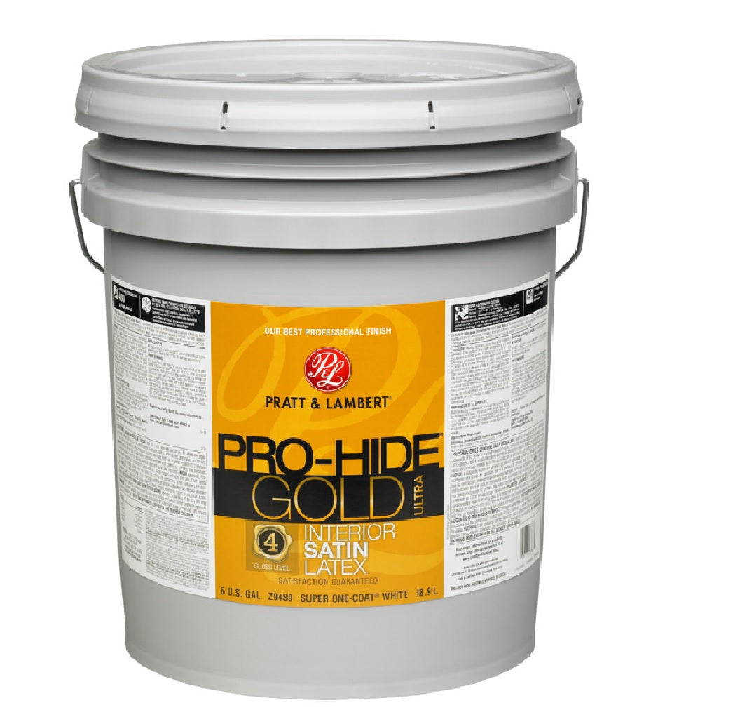 Pratt & Lambert 0000Z9489-20 Pro-Hide Gold Ultra Interior Paint, 5 Gallon