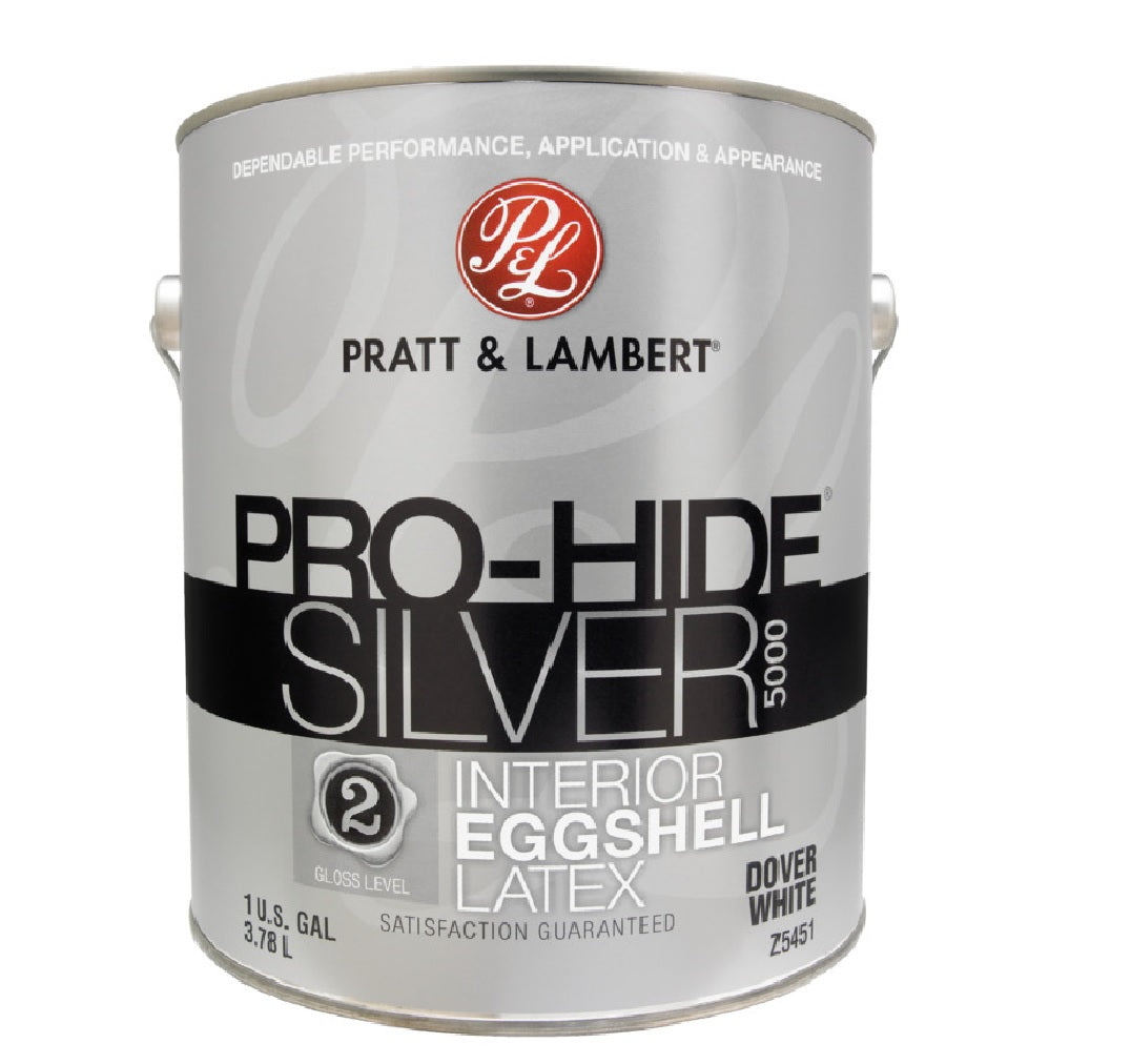 Pratt & Lambert 0000Z5451-16 Pro-Hide Silver 5000 Interior Paint, 1 Gallon