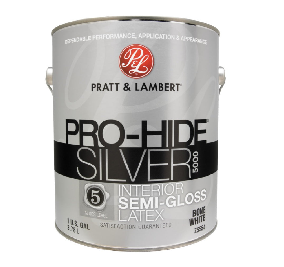 Pratt & Lambert 0000Z5554-16 Pro-Hide Silver 5000 Interior Paint, 1 Gallon