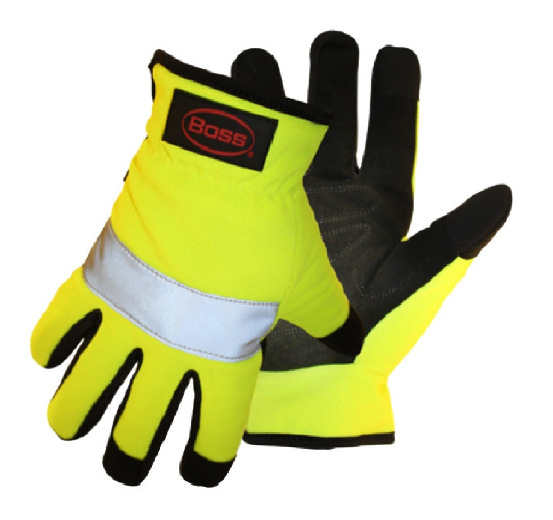 Boss 991X High-Vis Reflective Mechanic Gloves, X-Large