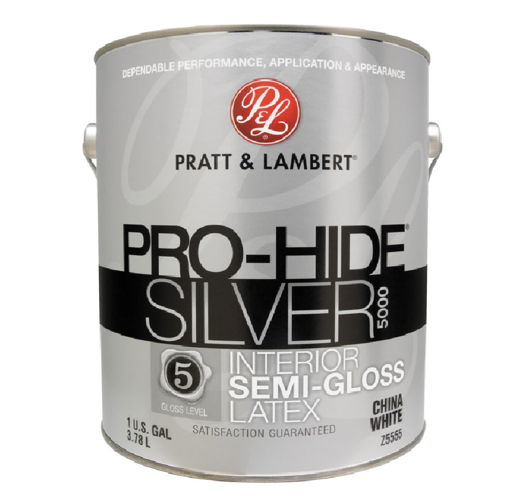 Pratt & Lambert 0000Z5555-16 Pro-Hide Silver 5000 Interior Paint, 1 Gallon