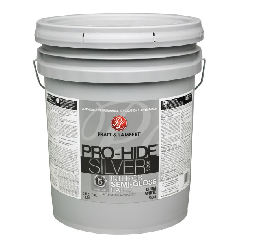 Pro-Hide 0000Z5555-20 Silver Semi-Gloss Latex Interior Paint