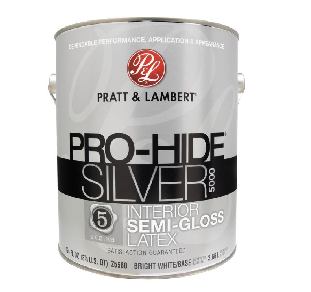 Pratt & Lambert 0000Z5580-16 Pro-Hide Silver 5000 Interior Paint, 1 Gallon