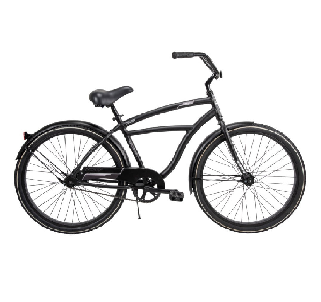 Huffy 66649 Men's Cruiser Bicycle, Matte Black