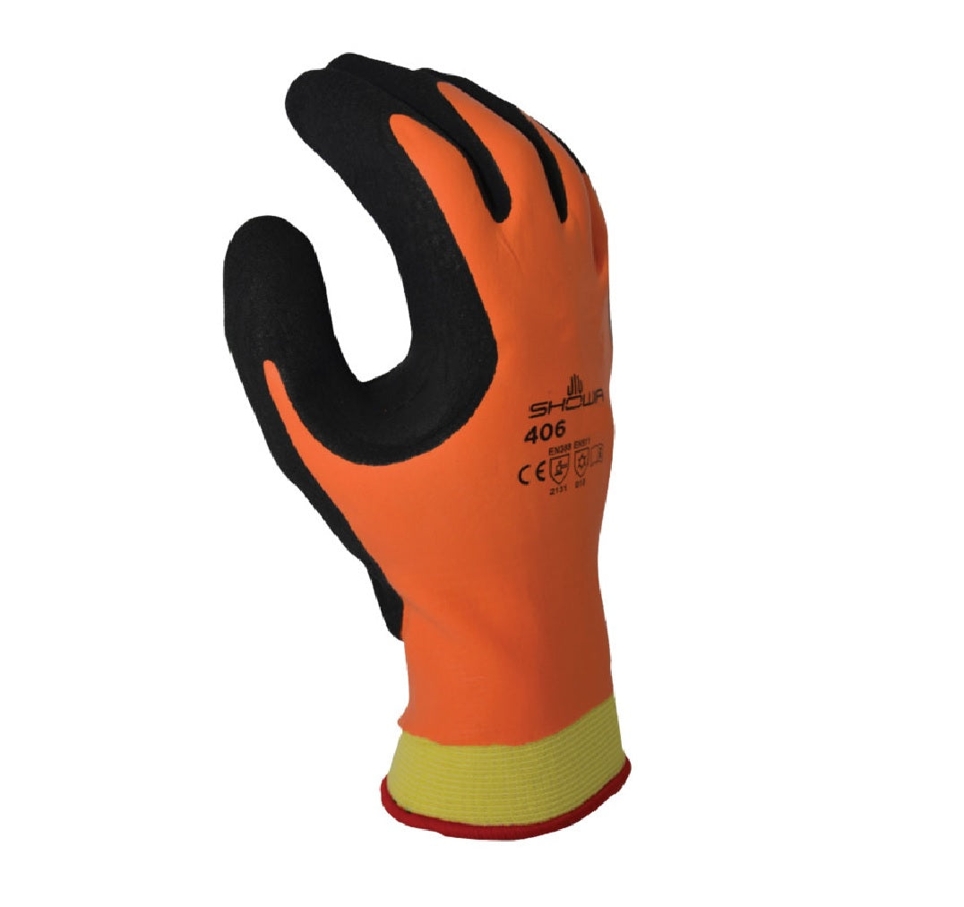 Showa 406L-08.RT Insulated Work Gloves, Orange