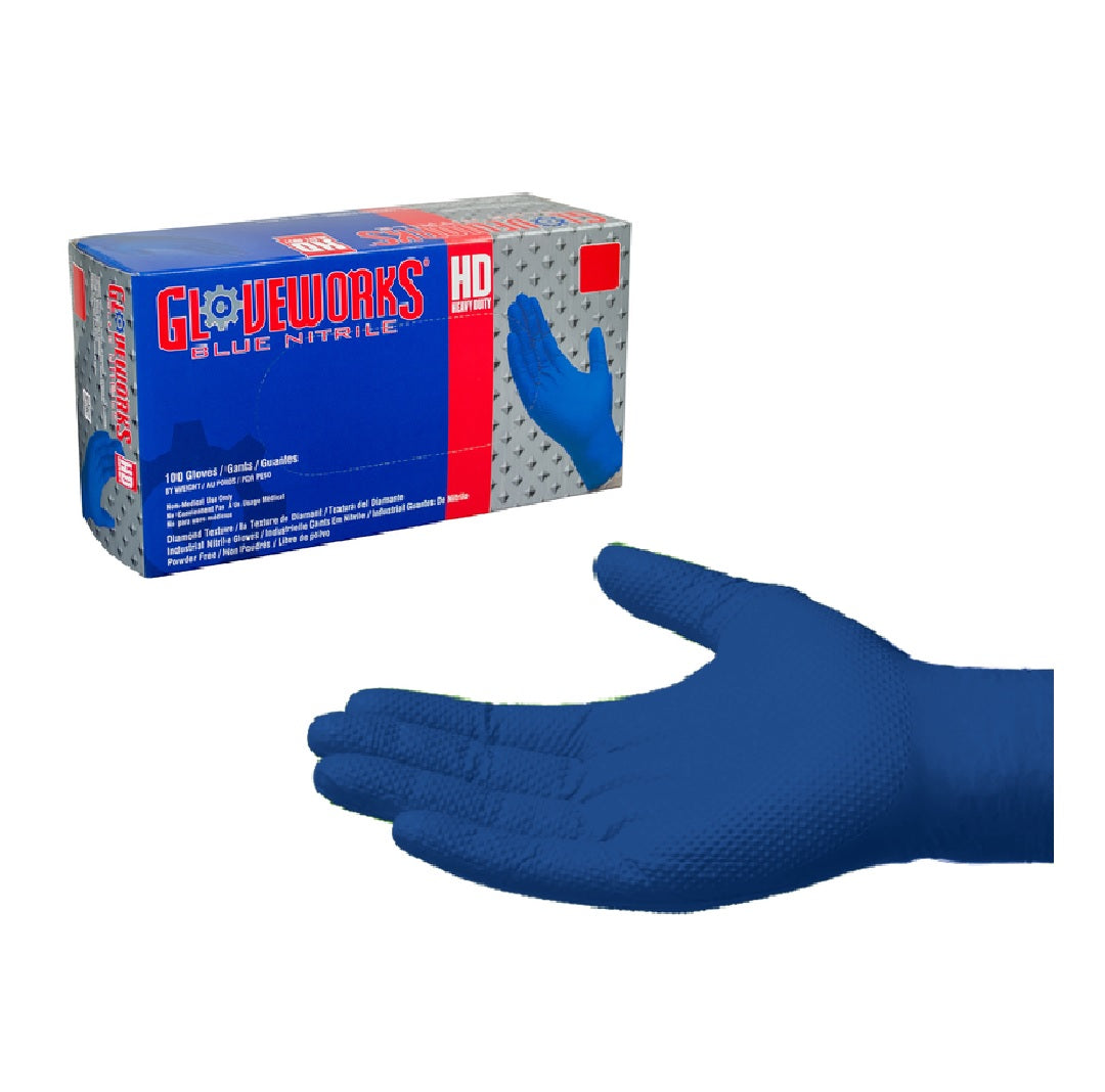 Gloveworks GWRBN44100 Disposable Gloves, Medium
