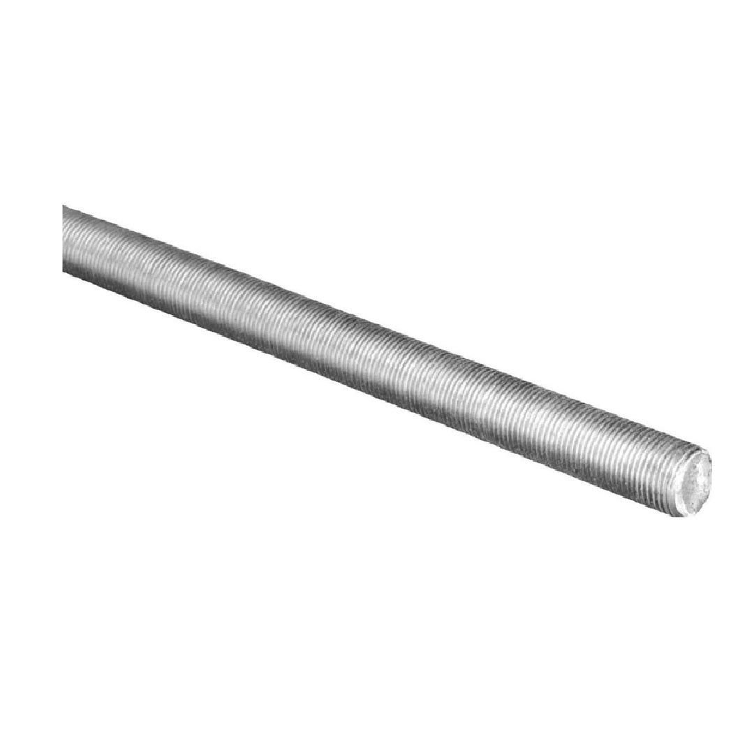Hillman 12043 Galvanized Steel Threaded Rod, 72 Inch