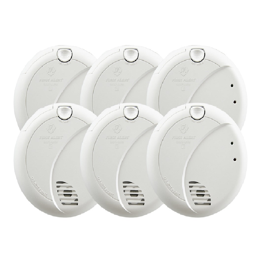 First Alert 7010B6CP Hard-Wired Photoelectric Smoke Detector
