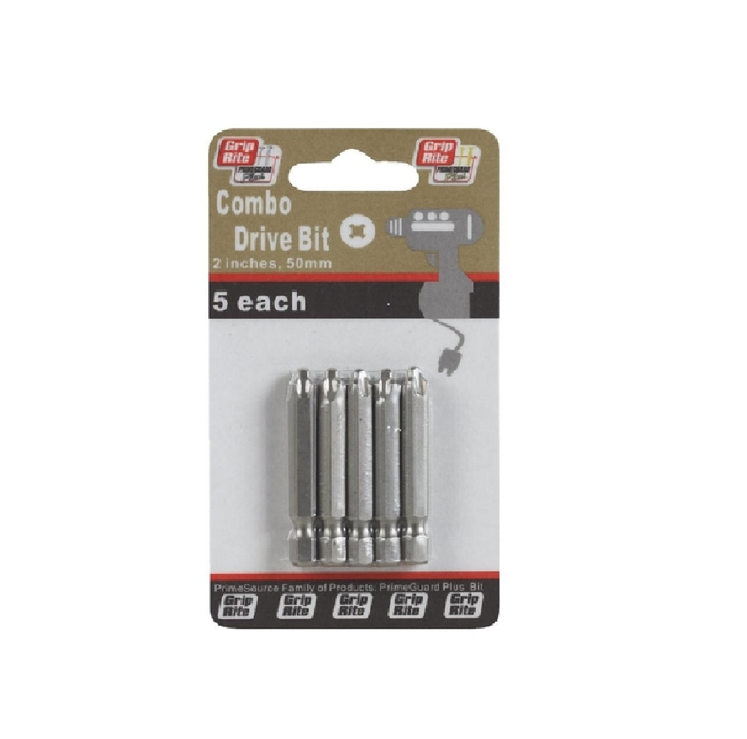 Grip-Rite PCOMBOBIT2 Combo Phillips/Square Power Bit Set
