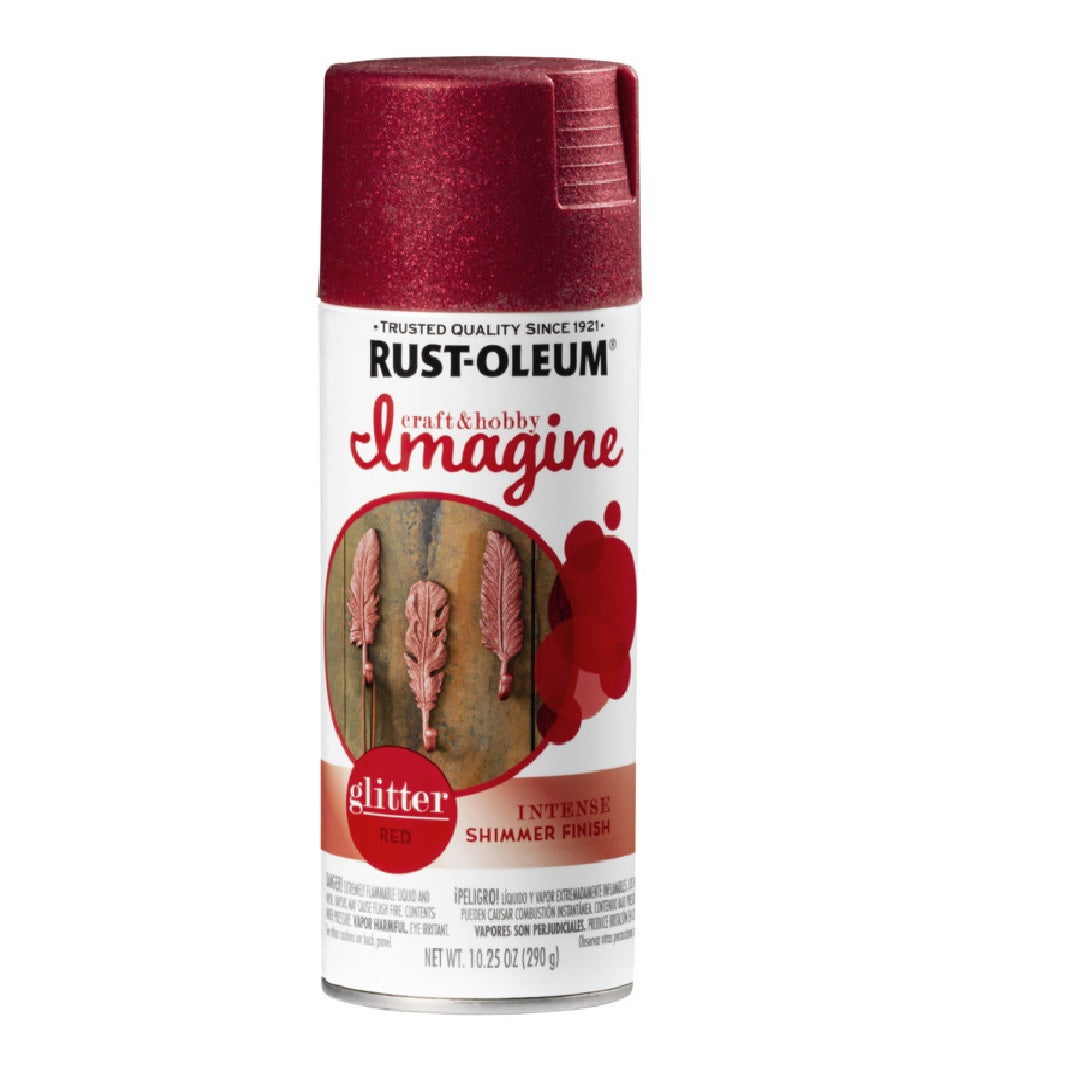 Rust-Oleum 345705 Glitter Spray Paint, Red