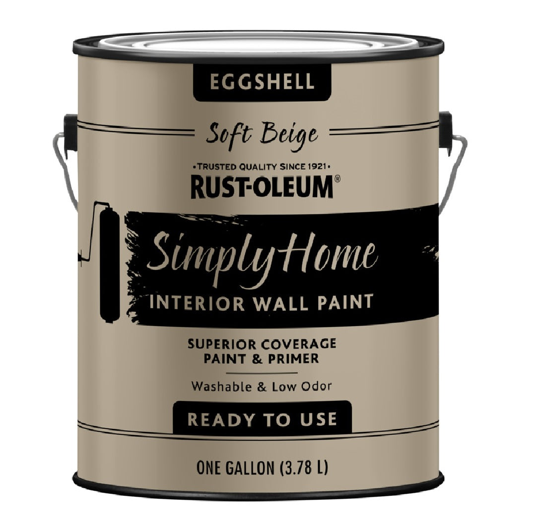 Rust-Oleum 332118 Eggshell Interior Wall Paint, Soft Beige