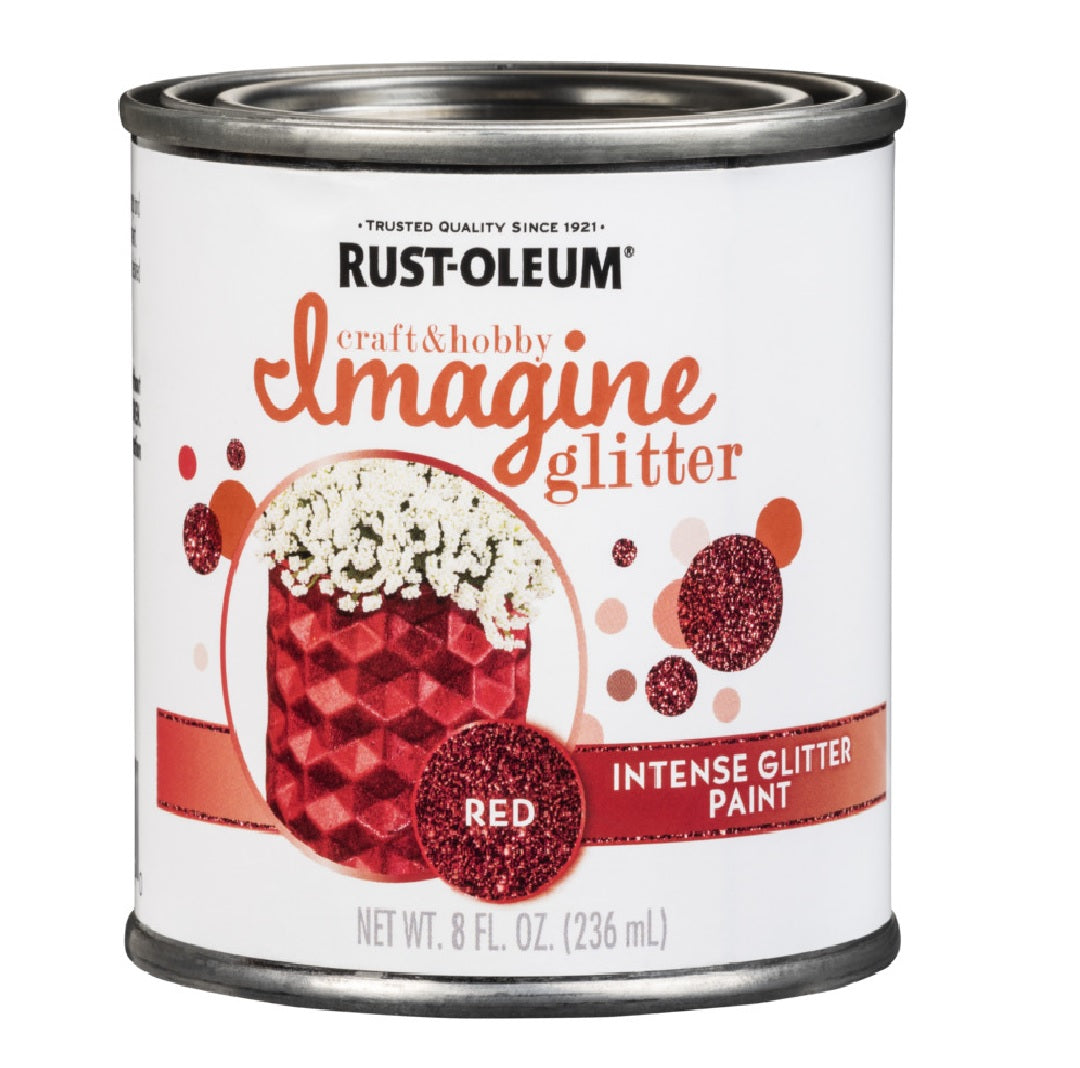 Rust-Oleum 350119 Intense Glitter Paint, Red