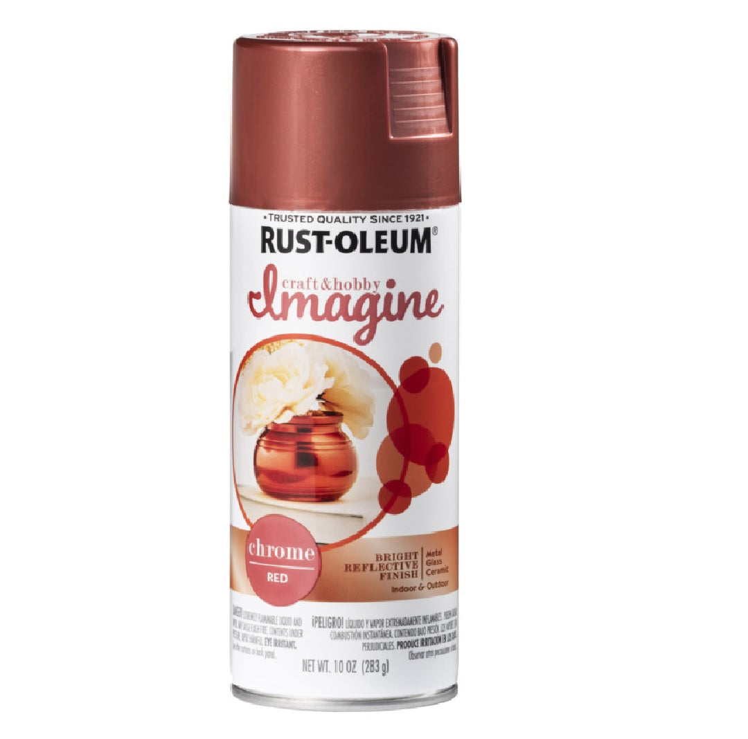 Rust-Oleum 353332 Chrome Spray Paint, Red