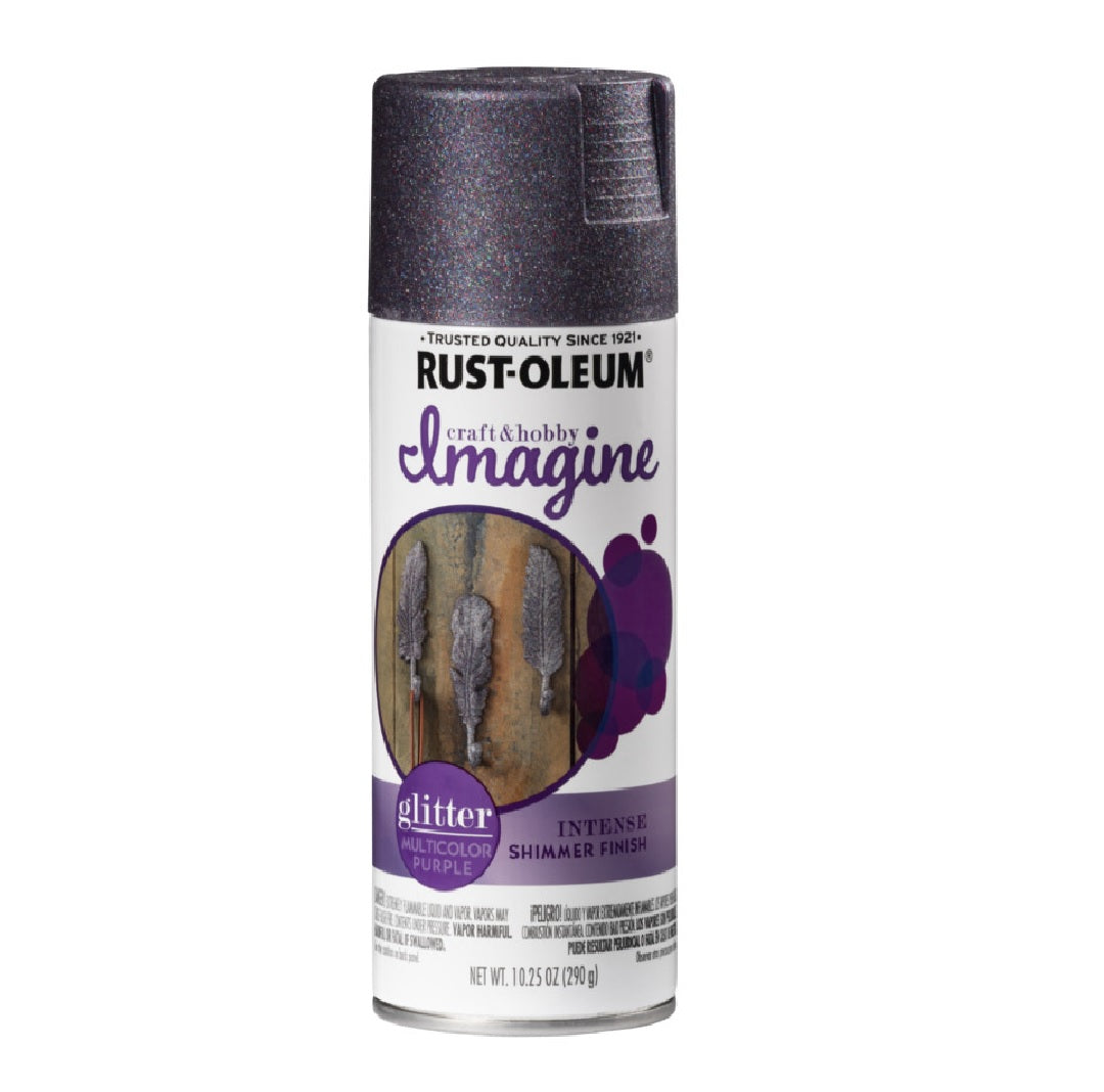 Rust-Oleum 354071 Glitter Spray Paint, Multi-Purple