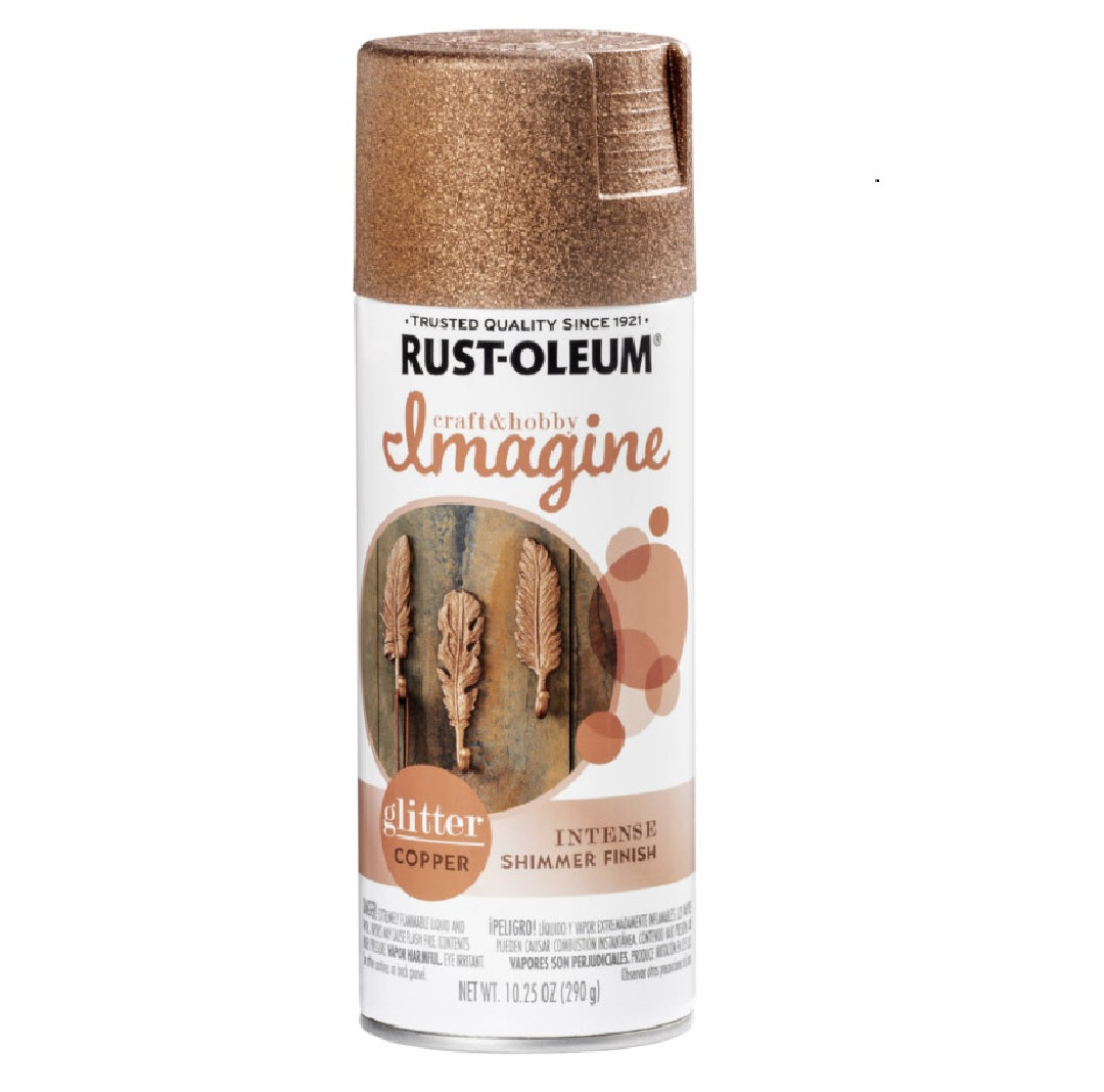 Rust-Oleum 354074 Glitter Spray Paint, Copper
