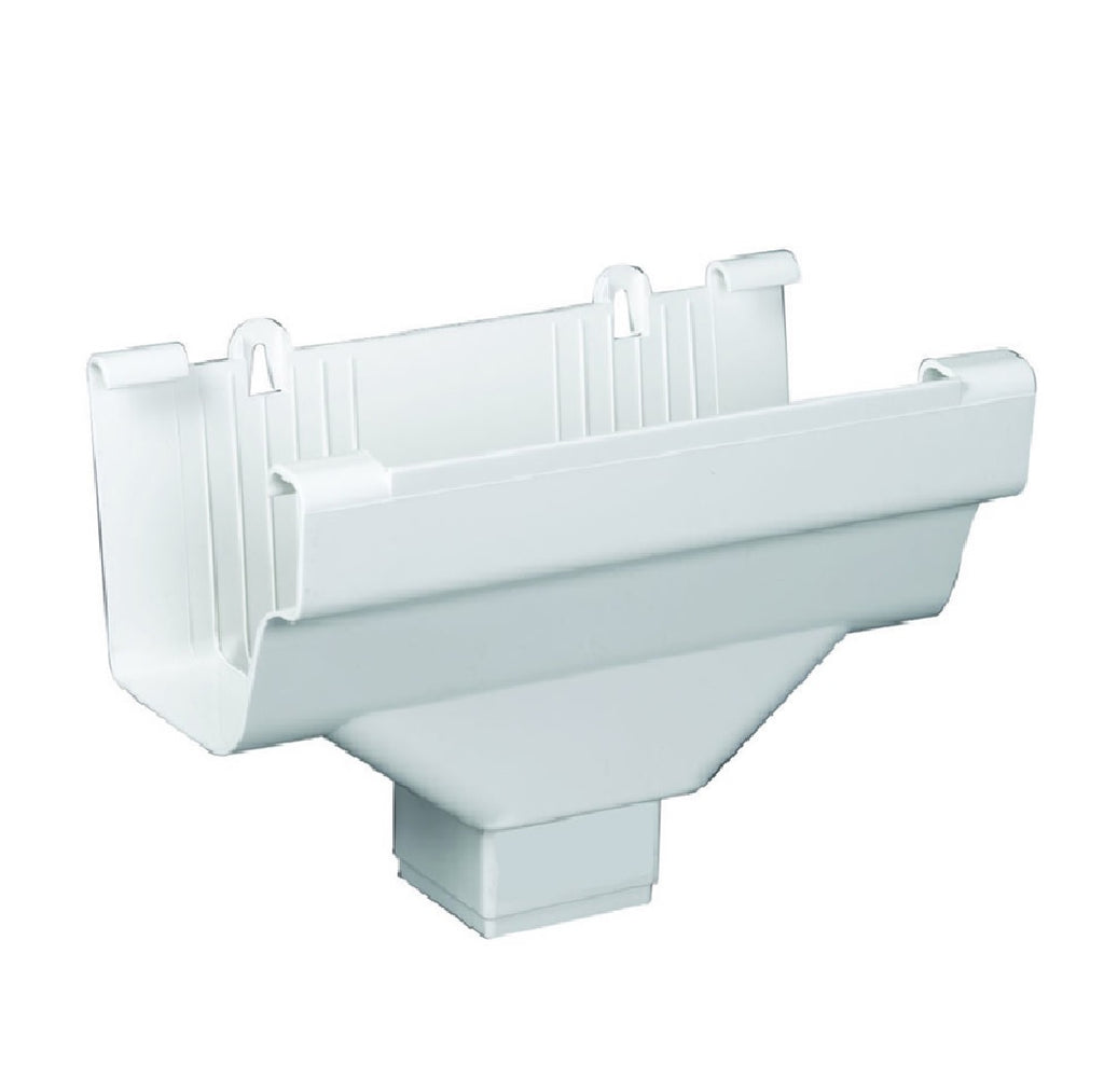 Amerimax M0706 Traditional Gutter Drop Outlet, White — LIfe and Home