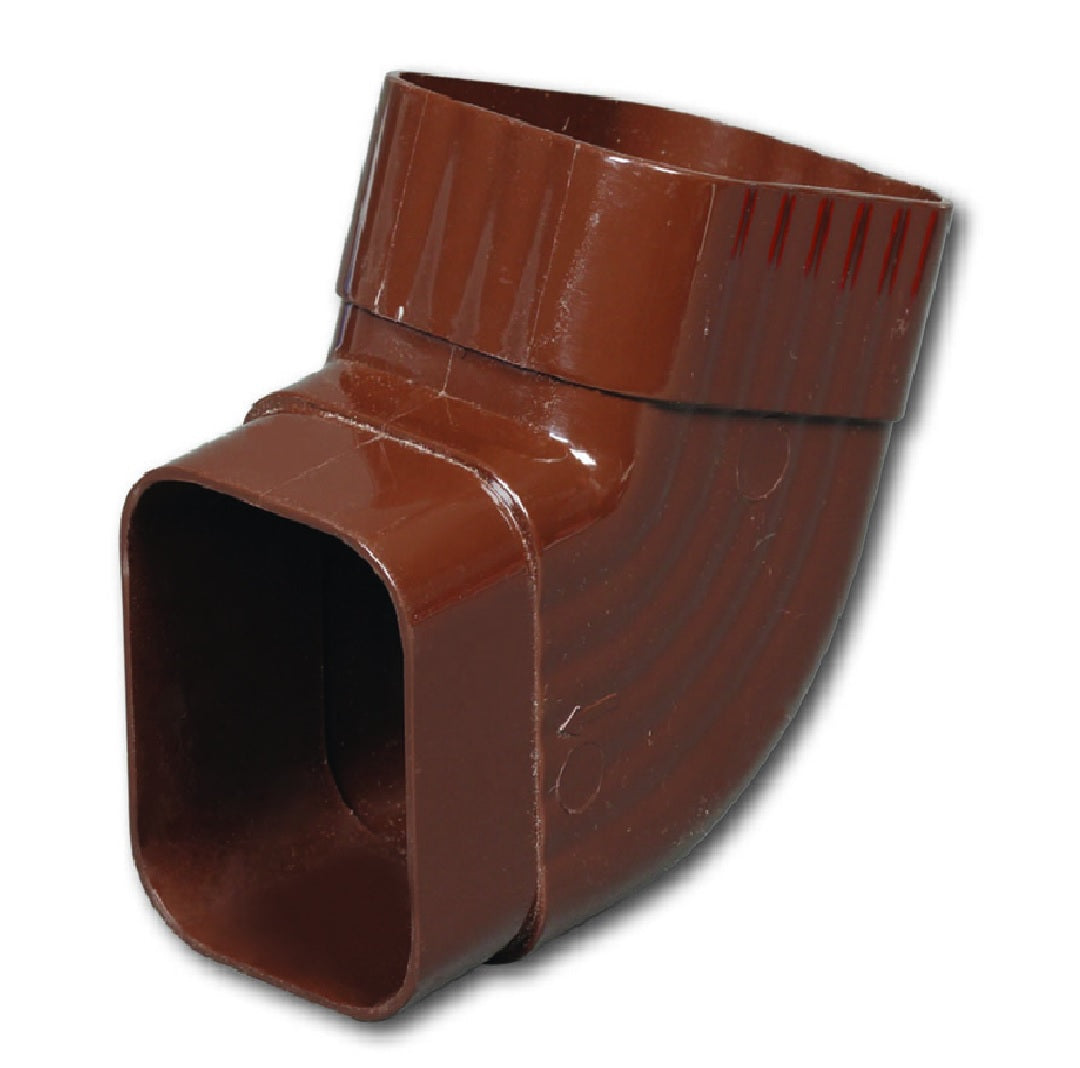 Amerimax M1628 Traditional Gutter Elbow, Brown