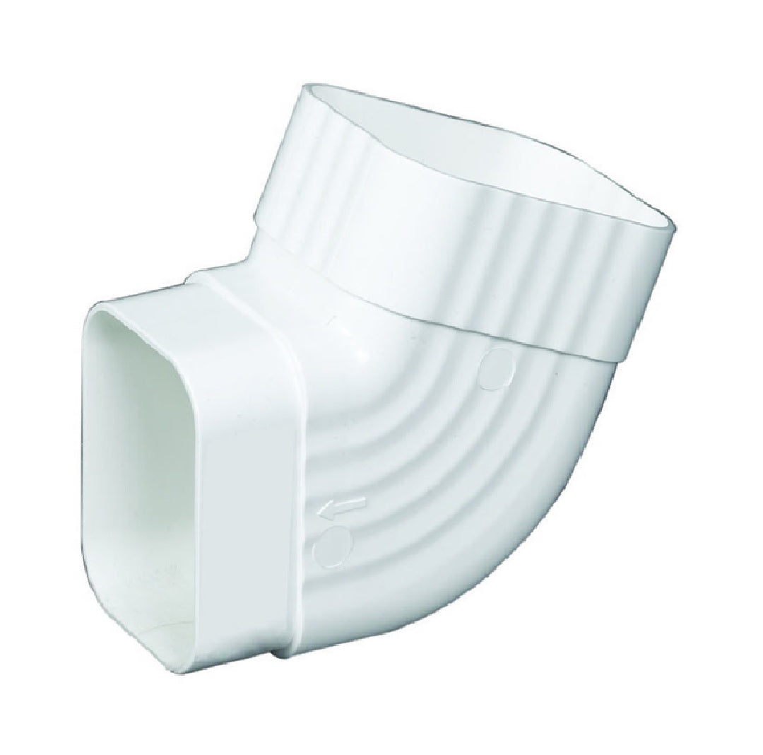 Amerimax M0728 Traditional Gutter Elbow, White