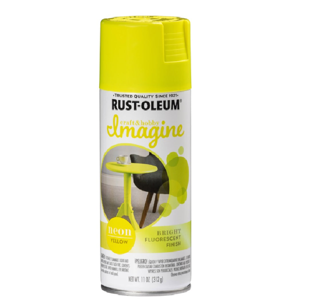 Rust-Oleum 354001 Neon Spray Paint, Yellow