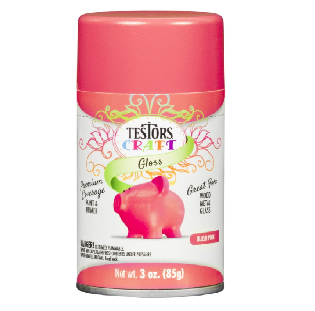 Rust-Oleum 321198 Testors Paint Spray, Blush Pink