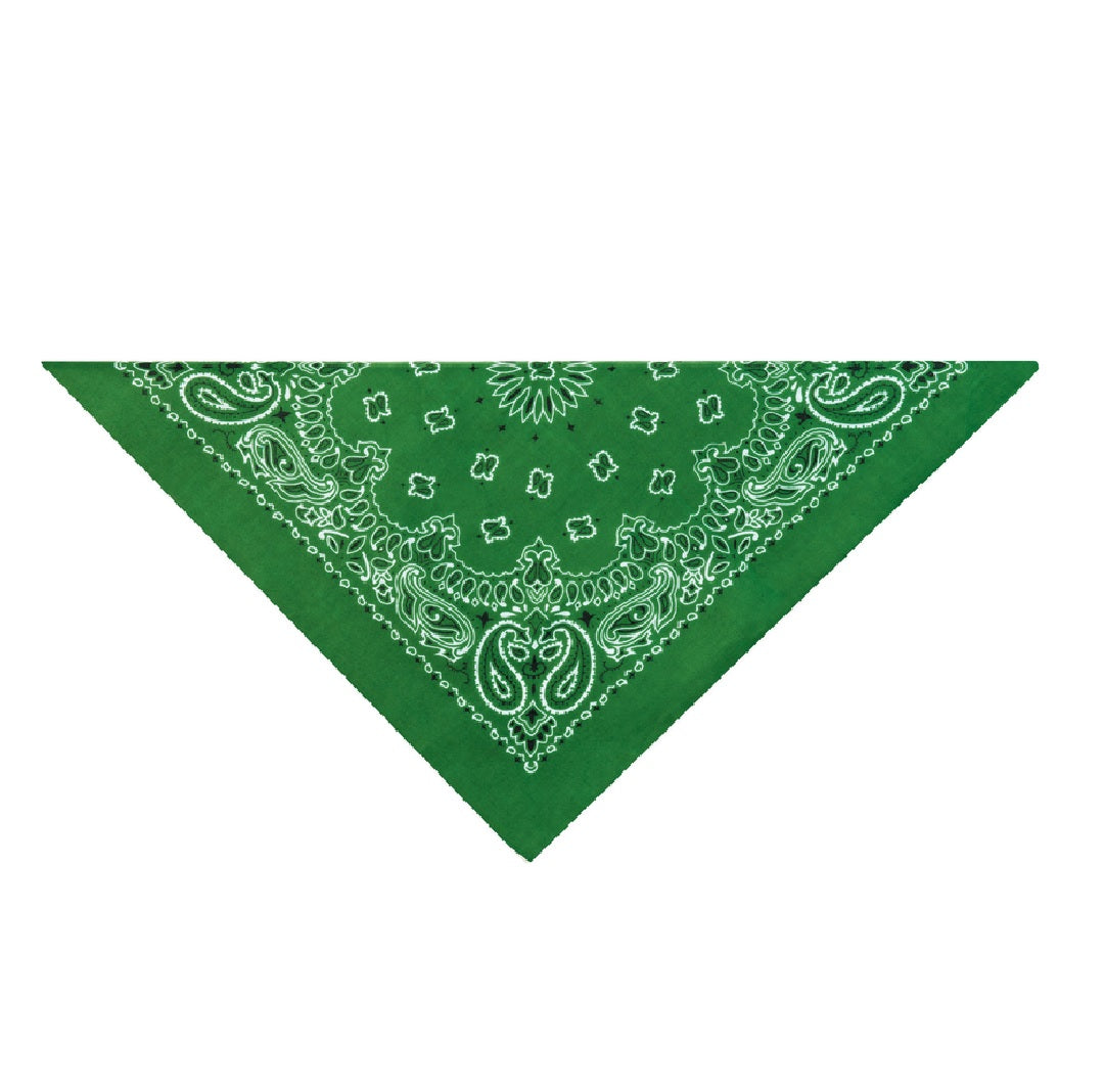 Top Performance ZX022 431 Paisley Bandana, Dark Green