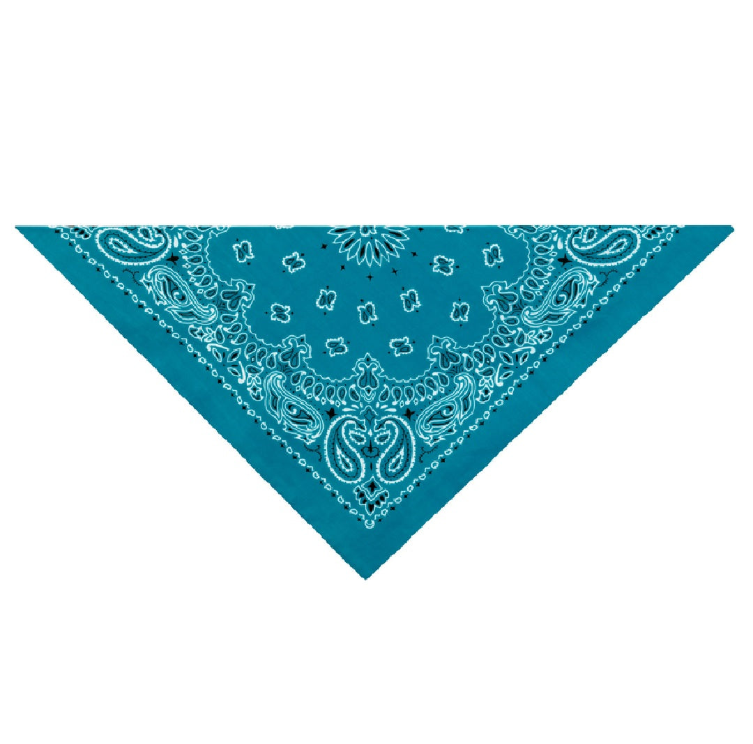 Top Performance ZX022 192 Paisley Bandana, Light Blue