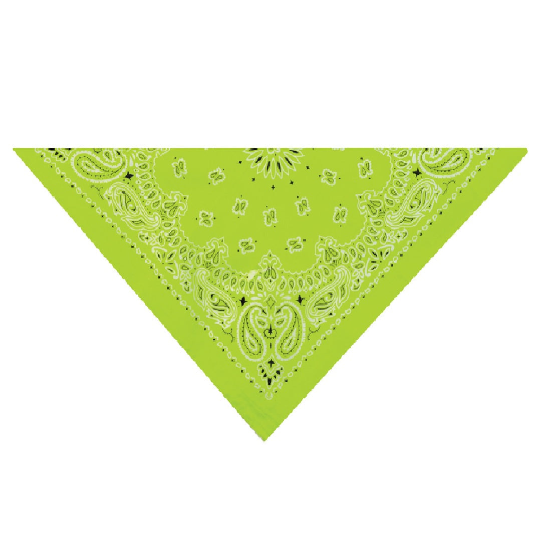 Top Performance ZX022 432 Paisley Bandana, Light Green