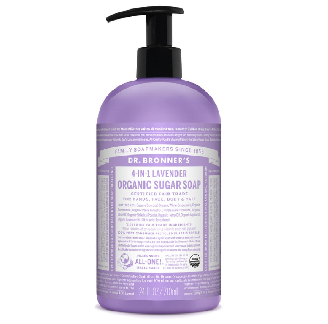 Dr. Bronner's SD0601 Organic Lavender Sugar Soap