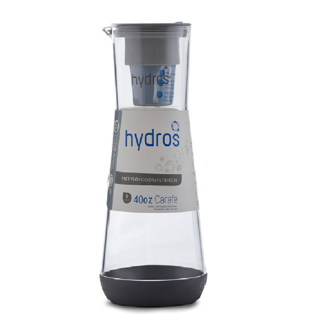 Hydros C-441701 Water Filtration Carafe, Gray