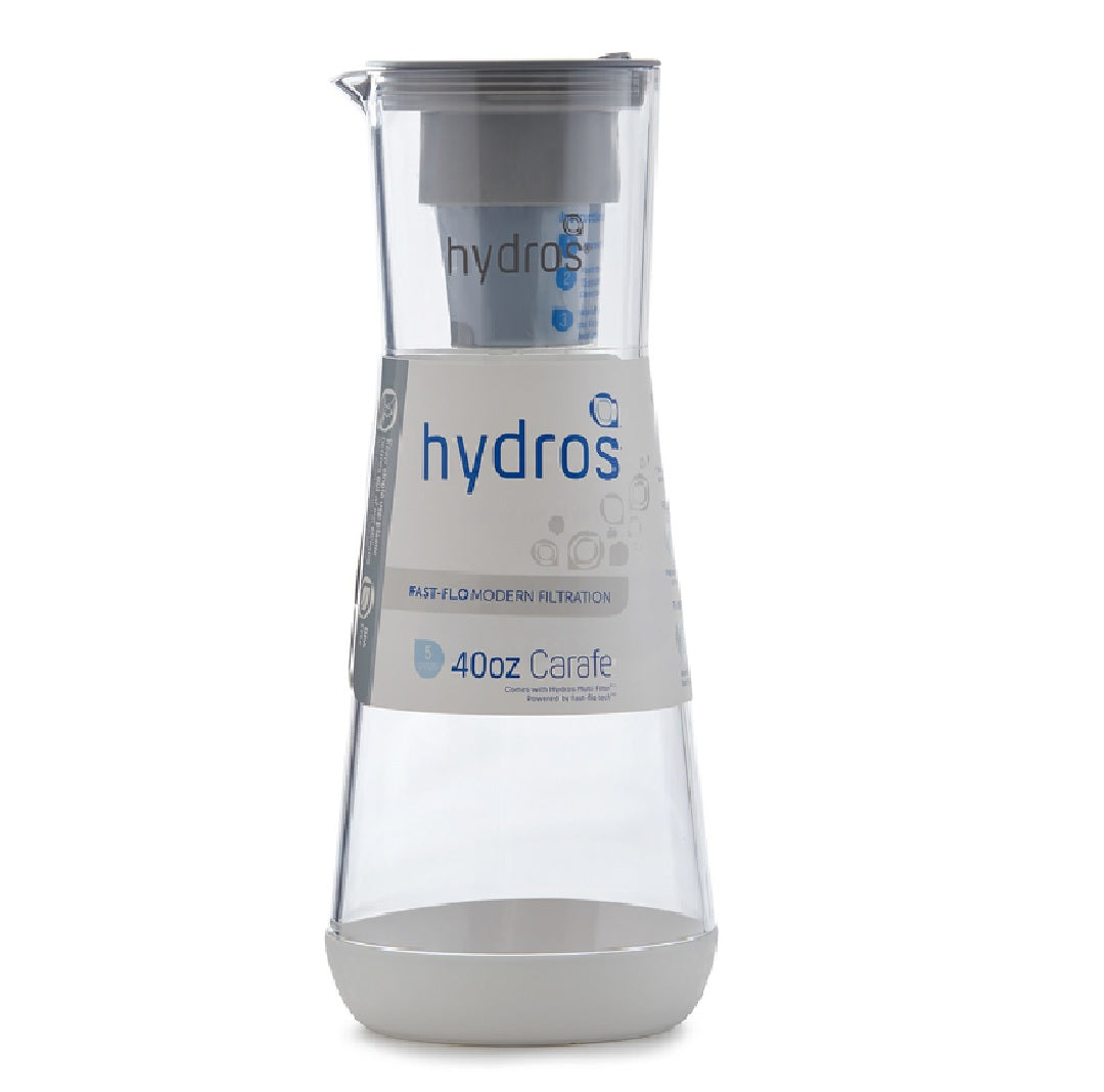 Hydros C-441704 Water Filtration Carafe, White