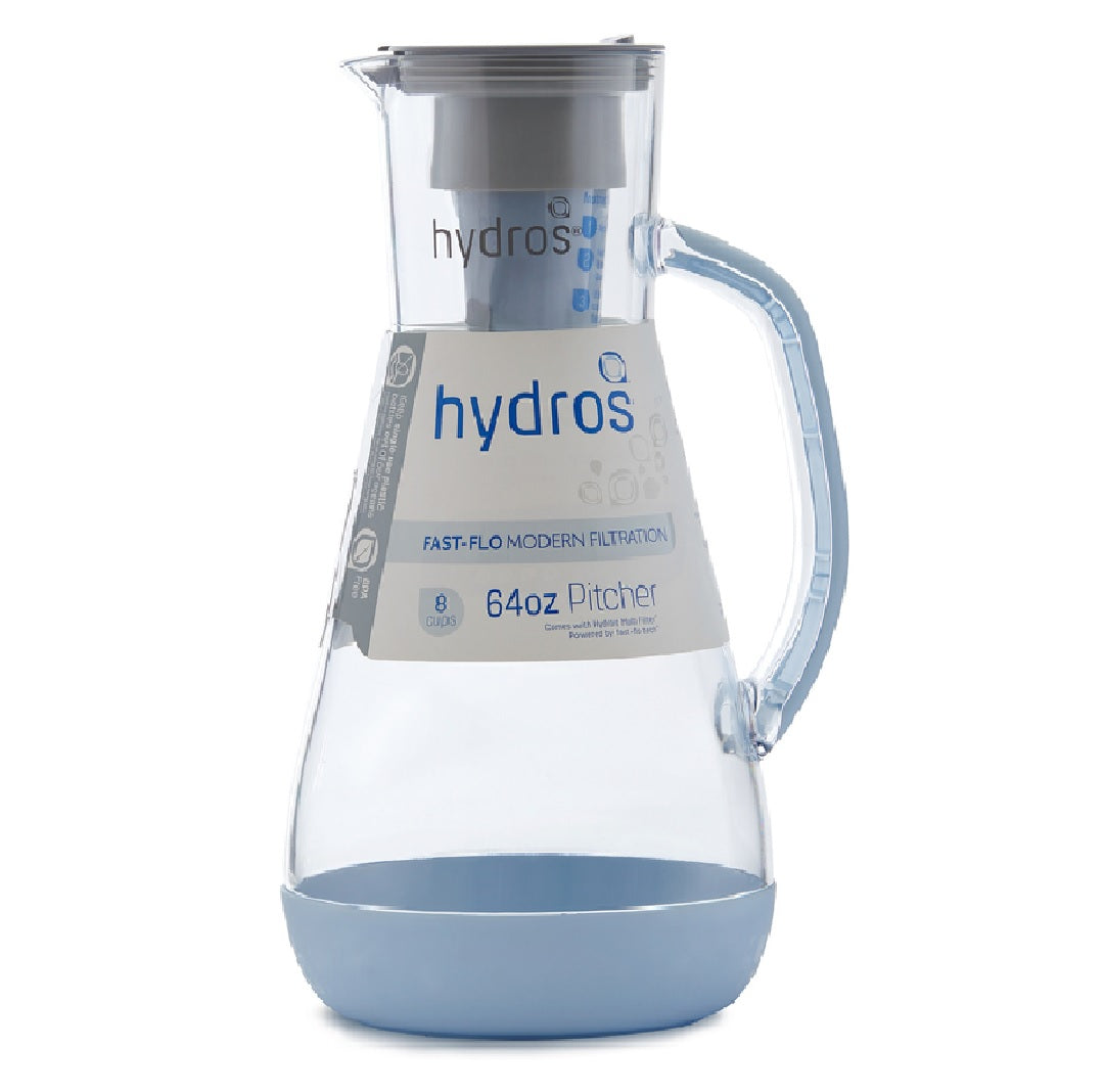 Hydros P-681702 Water Filtration Pitcher, Blue