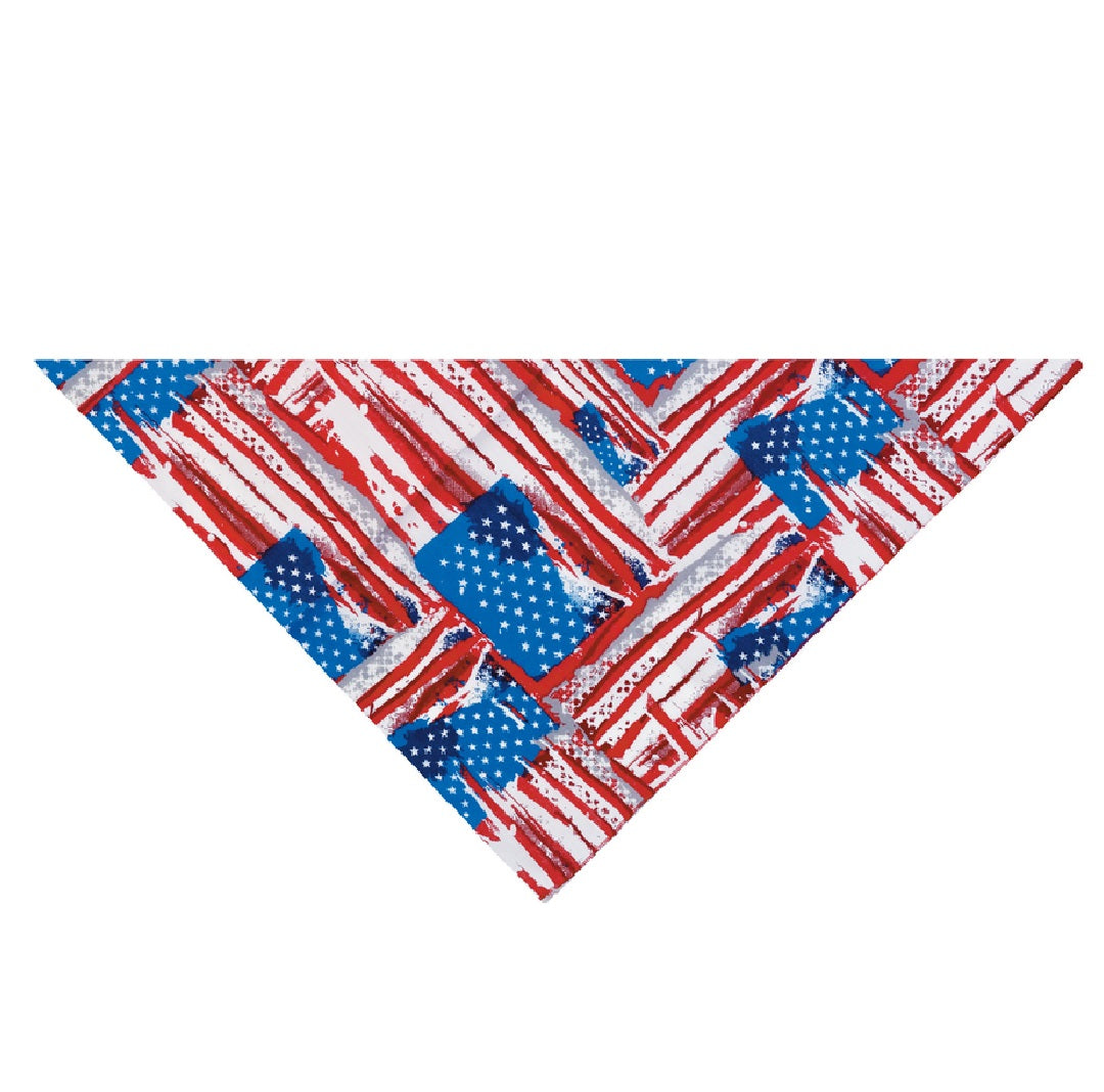 Top Performance ZX2210 10 Painted Flag Bandana, Cotton