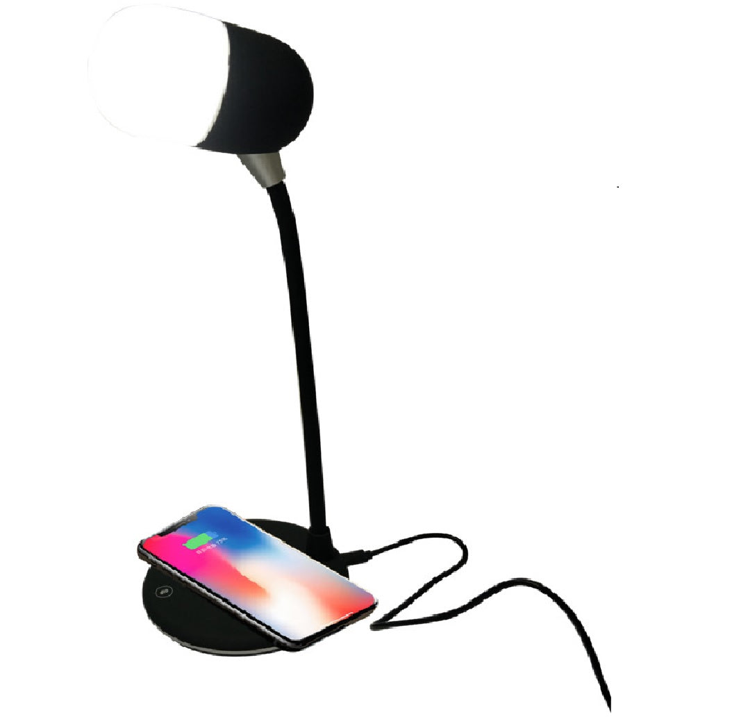 Powerzone SH08 LED Bluetooth Speaker Lamp, Silicon