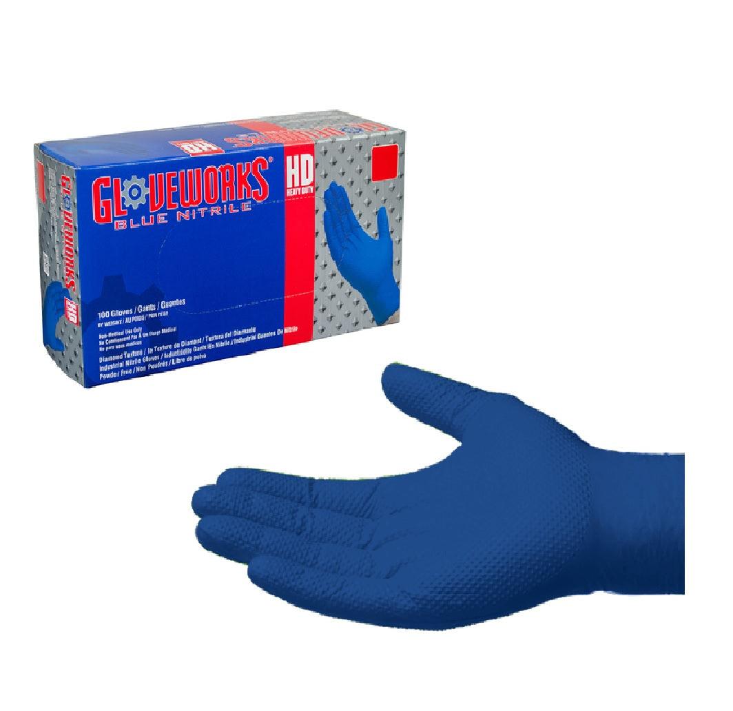 Gloveworks GWRBN49100 Powder Free Disposable Gloves