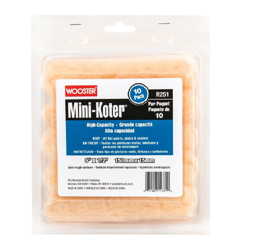 Wooster R251-6 Mini-Koter Paint Roller Cover, 6 Inch