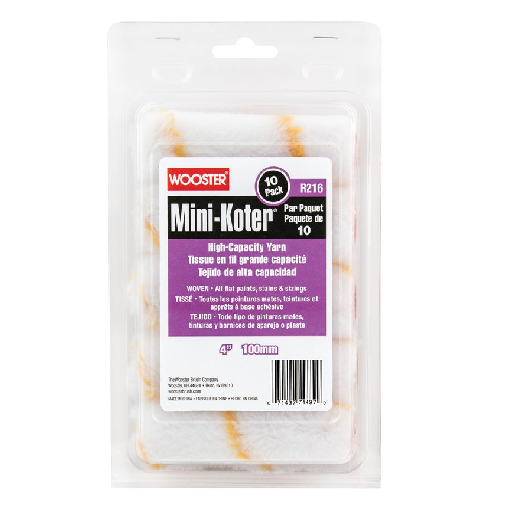 Wooster R216-4 Mini-Koter Paint Roller Cover, 4 Inch