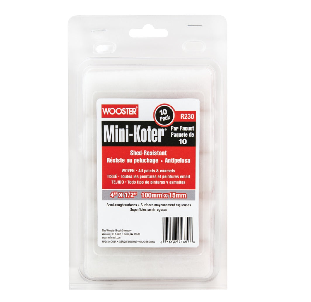 Wooster R230-4 Mini-Koter Paint Roller Cover, 4 Inch