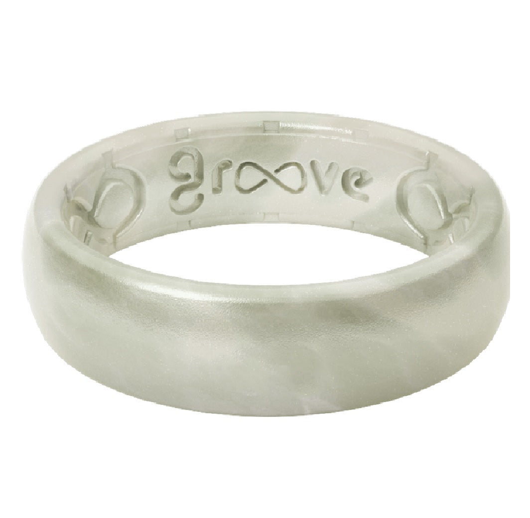 Groove Life R1-113-06 Women's Round Ring, White