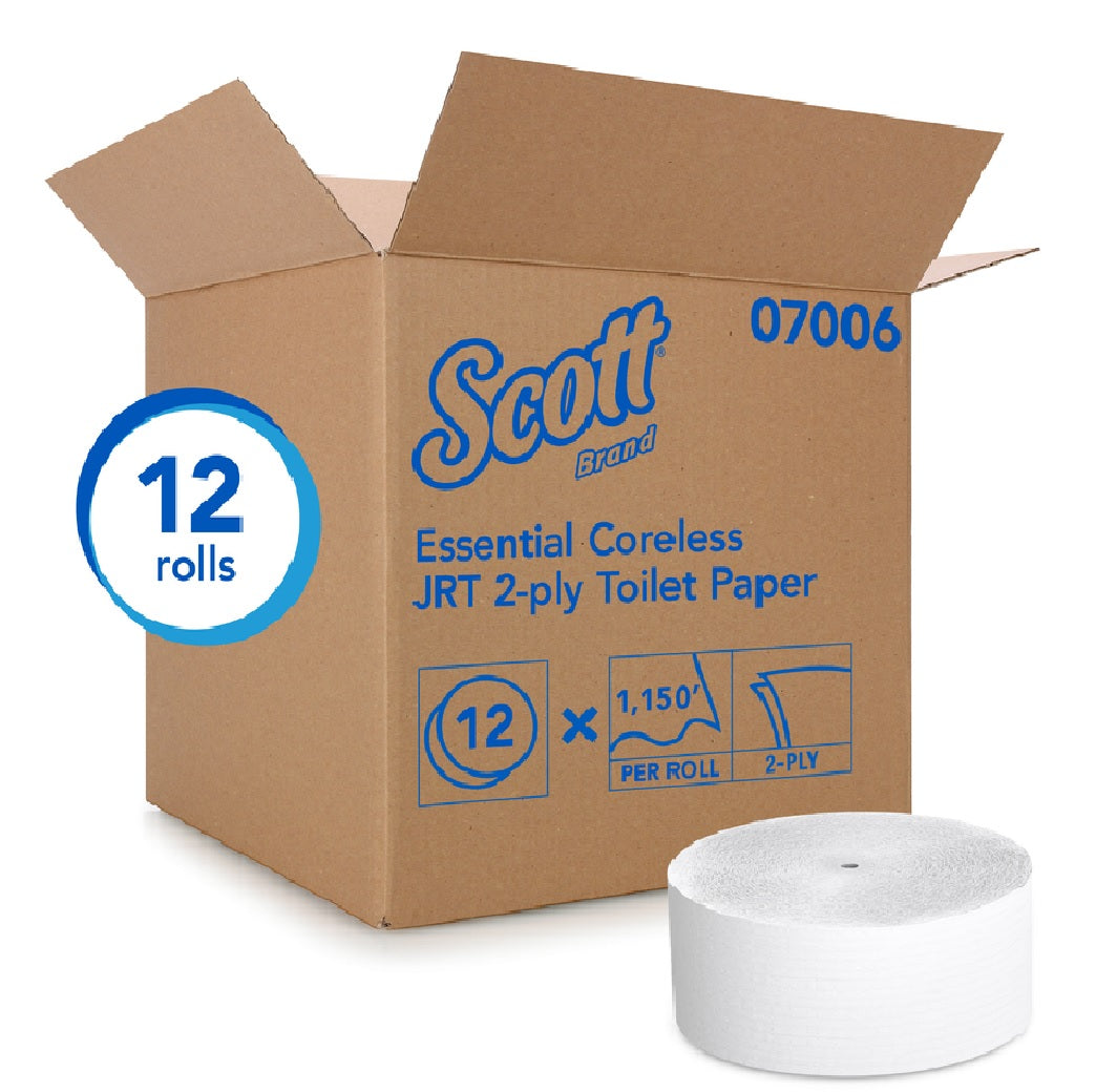 Scott 07006 Essential Coreless Toilet Paper, 12 Roll