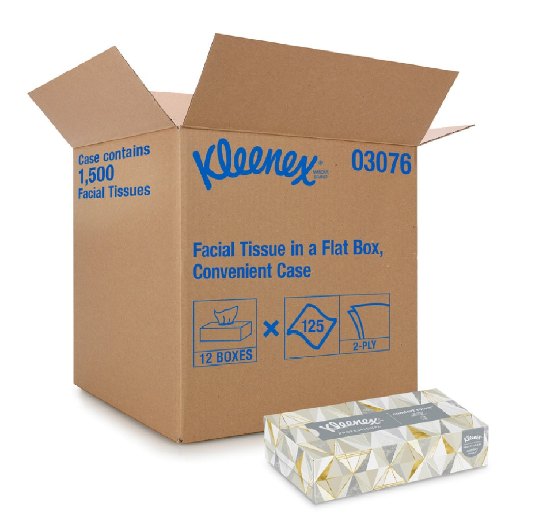 Kleenex 03076 Professional Facial Tissue, 125 Count
