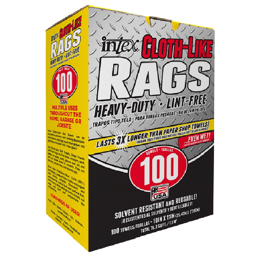 Intex NW-00252-100 Cloth-Like Wiping Rags, Fiber Blend