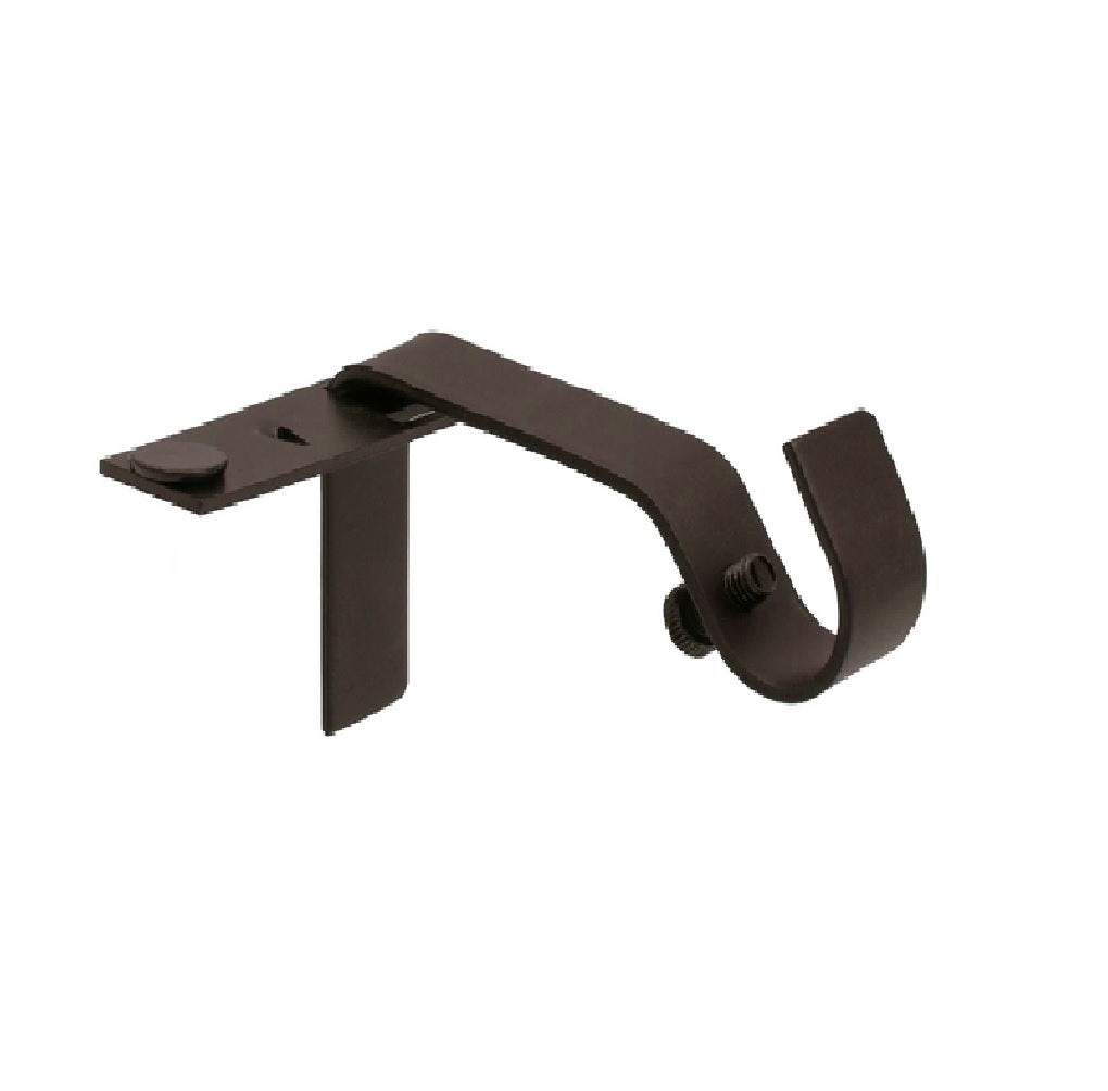 Kenney KN76010 Fast Fit Curtain Rod Bracket, Brown