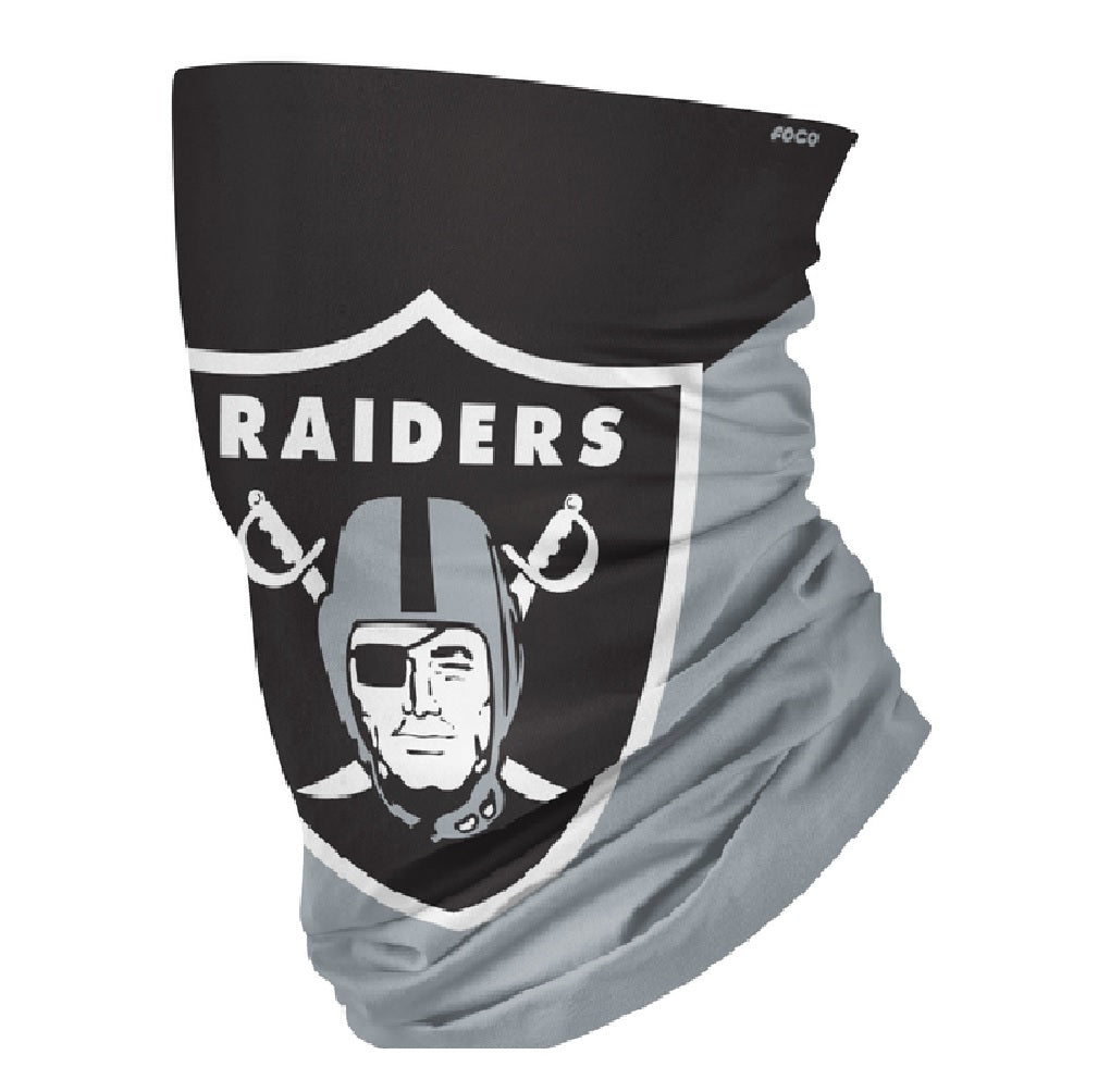 Foco 194751392221 Vegas Raiders Gaiter Scarf Face Mask