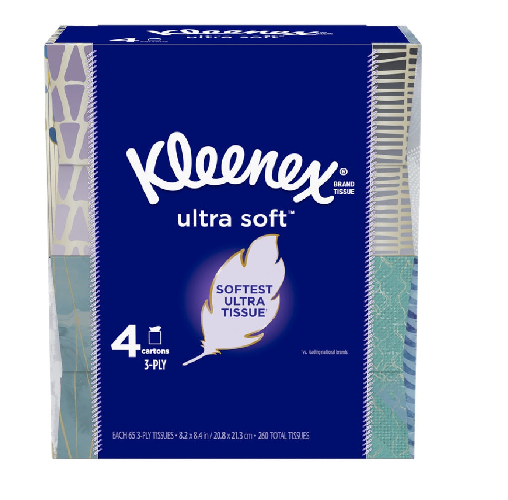 Kleenex 50178 Ultra Soft Facial Tissue, Assorted